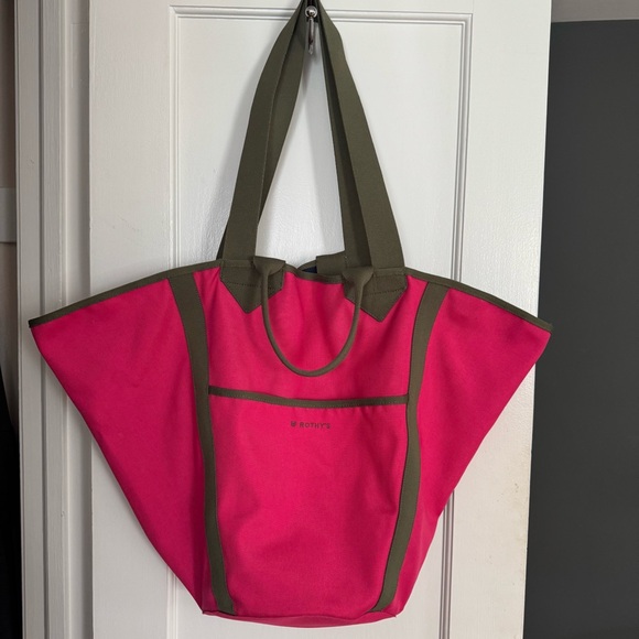 Rothy's Handbags - Rothy's Vibrant Pink,Olive, and Blue Reversible Tote Bag Casual, oversized,